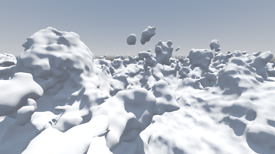 Screenshot of smooth terrain from the quick start guide